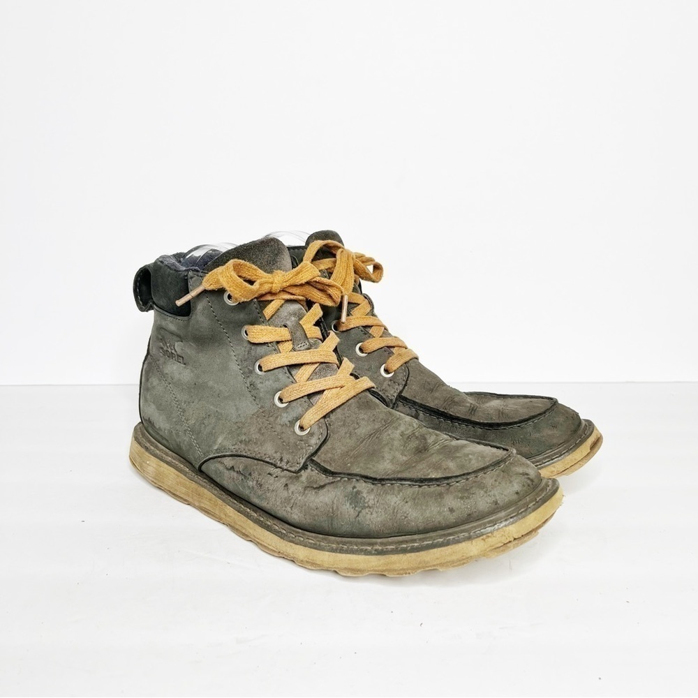 Sorel Madson Moc Toe Winter Snow Boots Grey Size 9 Men’s